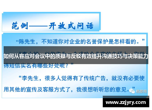 如何从容应对会议中的质疑与反驳有效提升沟通技巧与决策能力